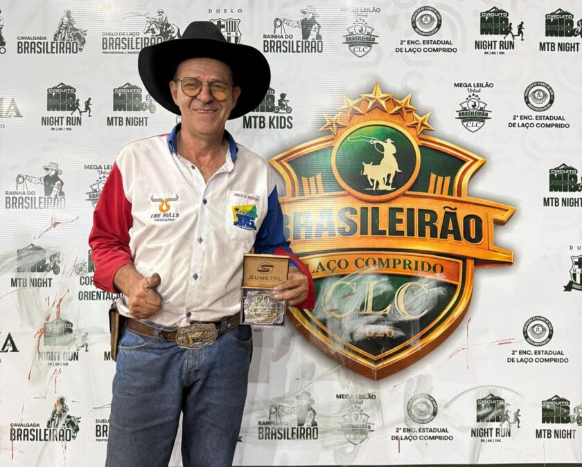 Paulo Sérgio vence brasileirão de laço comprido representando Sena Madureira em Campo Grande