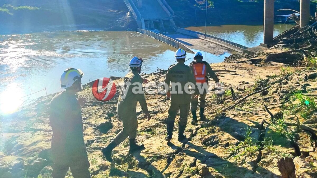 Corpo de Bombeiros realiza visita técnica a ponte após desabamento em Sena Madureira