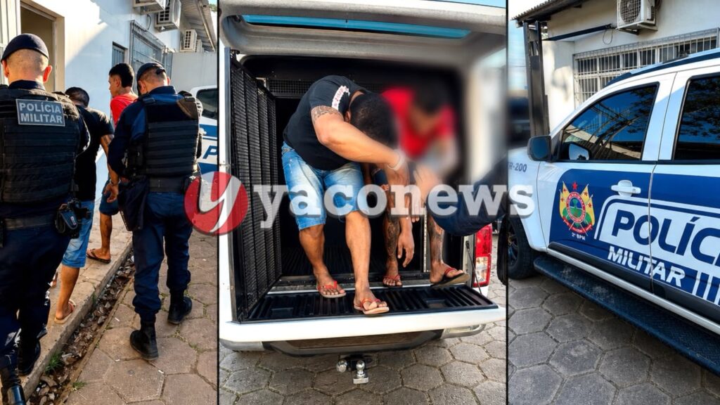 Polícia prende quatro suspeitos de sequestro no bairro Taquari e apreende motocicletas em Rio Branco.