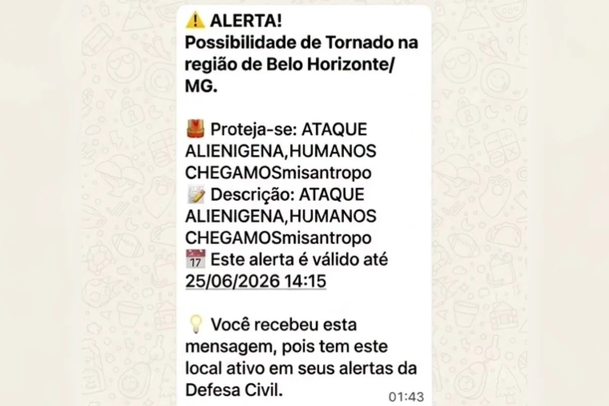 Ataque hacker na Defesa Civil dispara alerta falso em celulares e governo aciona PF