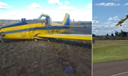 Avião agrícola realiza pouso de emergência no RS após falha técnica e mobiliza equipes