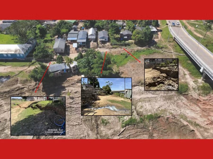 Fenômeno que derrubou ponte devastou área de 16 mil m² ao redor, diz construtora