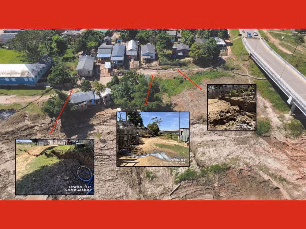 Fenômeno que derrubou ponte devastou área de 16 mil m² ao redor, diz construtora