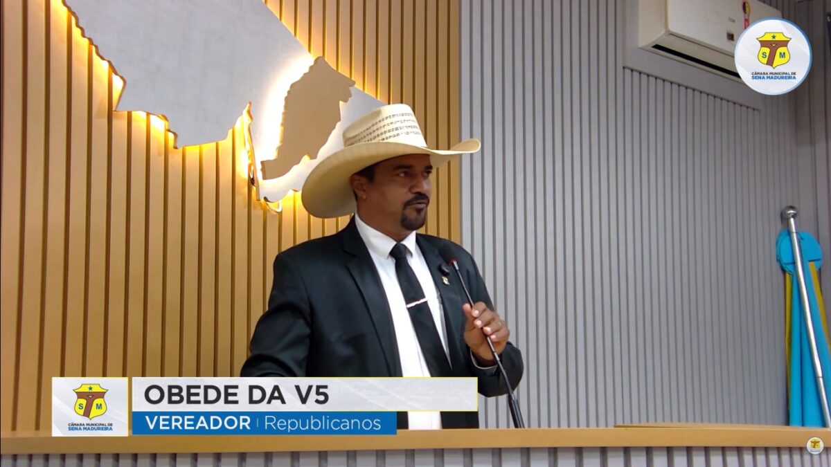 Vereador Obede da V5 cobra SAMU, abastecimento de água e central do 190 em Sena Madureira