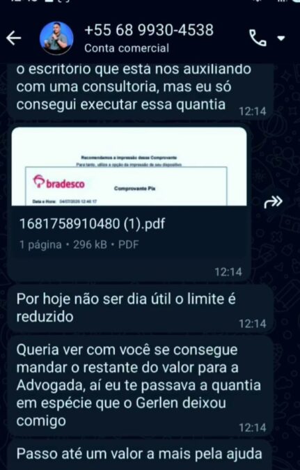 Golpe usando nome de Elvis Dany no WhatsApp leva vice-prefeito a fazer alerta
