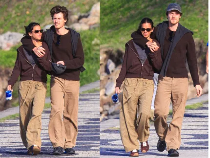Café com romance: Bruna Marquezine e Shawn Mendes trocam beijos durante passeio no Rio
