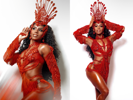 Bellinha Delfim assume posto de Juliana Paes como rainha de bateria da Viradouro