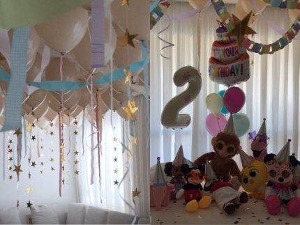 Amanda Kimberlly produz festa intimista para celebrar os 2 anos de filha com Neymar