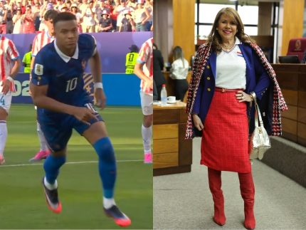 Senadora que fez ofensas racistas a Mbappé acusa atacante de violência de gênero