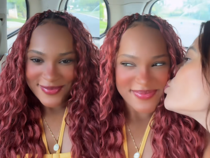 Assumidas? Ginasta Rebeca Andrade ganha beijo de empresária em vídeo romântico