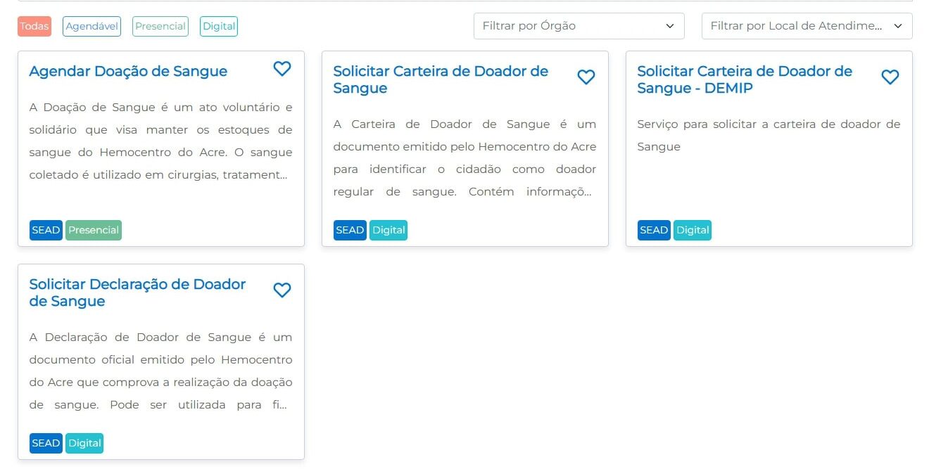 Hemocentro Digital é lançado no Acre com serviços para doadores e consulta de estoques