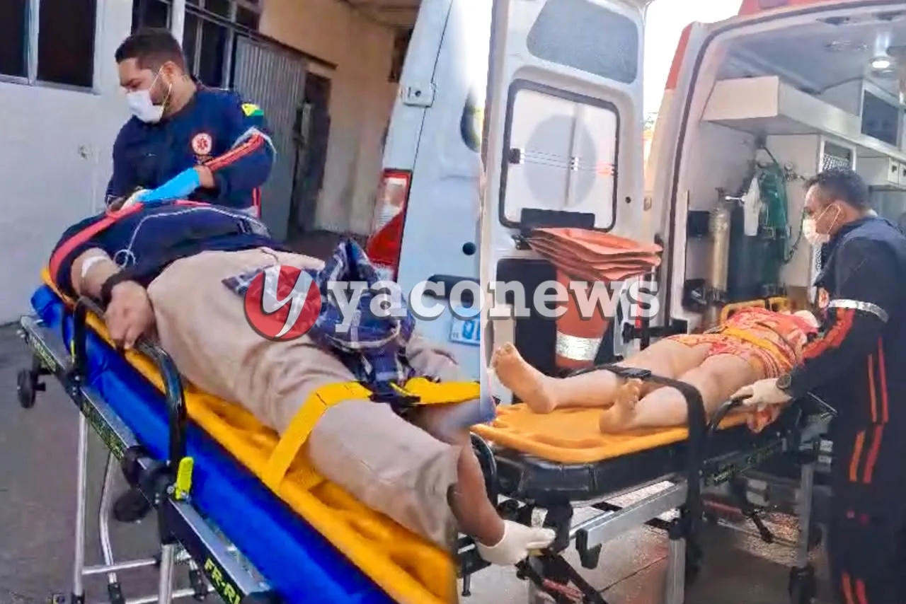 Casal fica ferido após Caminhonete capotar na BR-317 no interior do Acre.