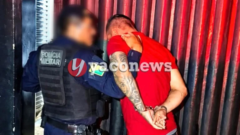 Foragido com condenação de mais de 10 anos preso em Rio Branco.