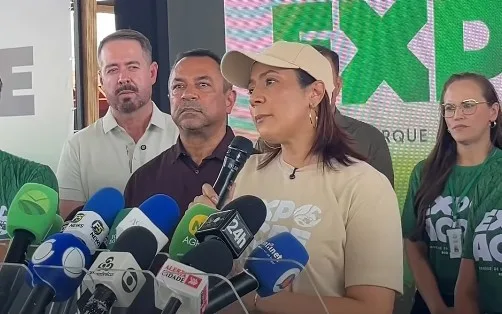Governadora Mailza Assis anuncia estudos para um novo espaço para a Expoacre no futuro.