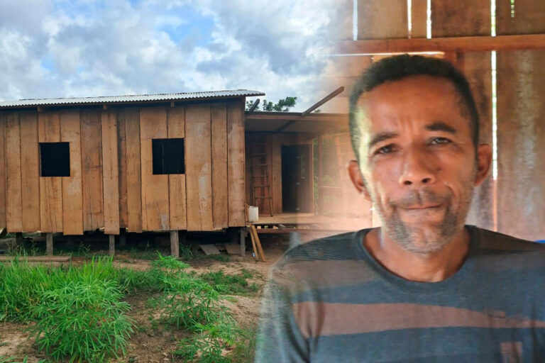 Morador de Sena Madureira consegue energia elétrica após meses sem luz.