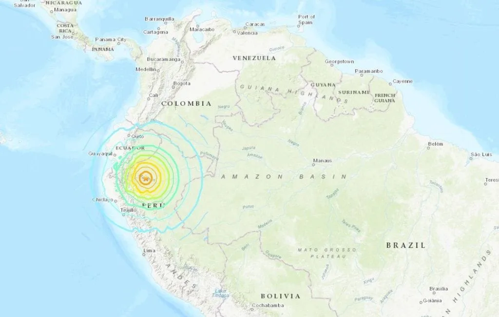 Terremoto de magnitude 5,4 atinge região central do Peru na madrugada