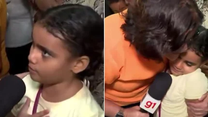 Menina de 8 anos emociona repórter ao vivo ao falar da saudade da mãe que morreu