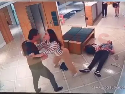 Namorado de Aline Mineiro se pronuncia após vídeo agredindo rapaz