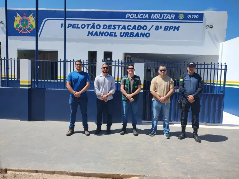 Revitalização do quartel da Polícia Militar em Manoel Urbano fortalece a segurança pública.