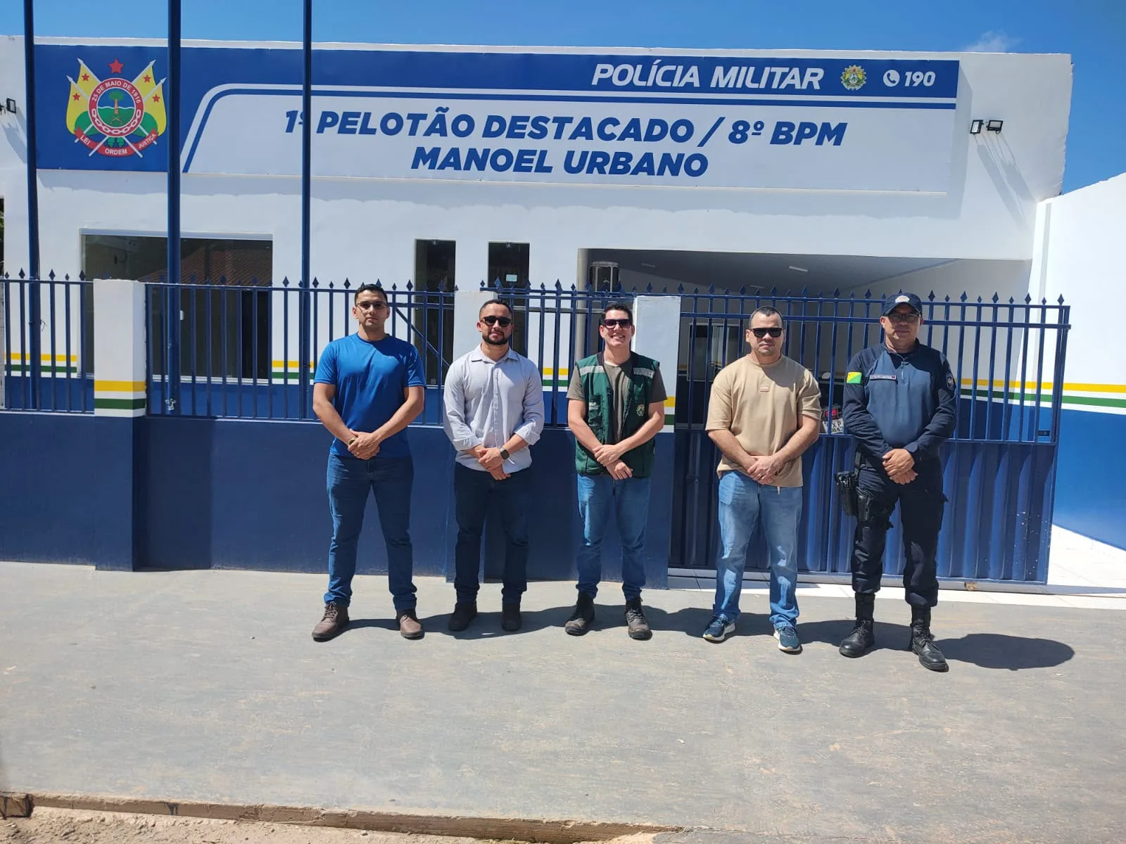 Revitalização do quartel da Polícia Militar em Manoel Urbano fortalece a segurança pública.