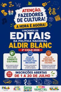 Sena Madureira abre inscrições para editais da Política Nacional Aldir Blanc 2026
