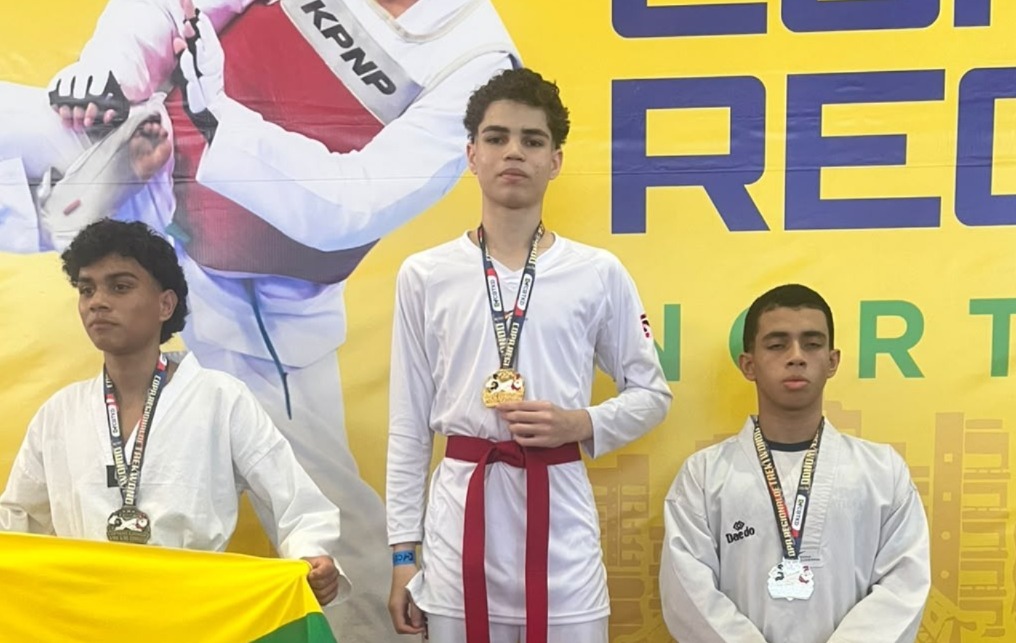 Atleta de Sena Madureira conquista ouro no taekwondo e garante vaga no Grand Slam