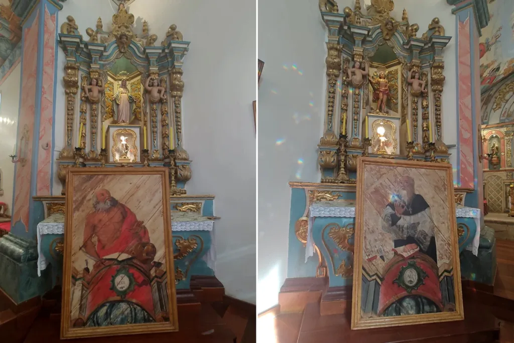 Após cinco décadas, pinturas sacras roubadas voltam a igreja em Minas