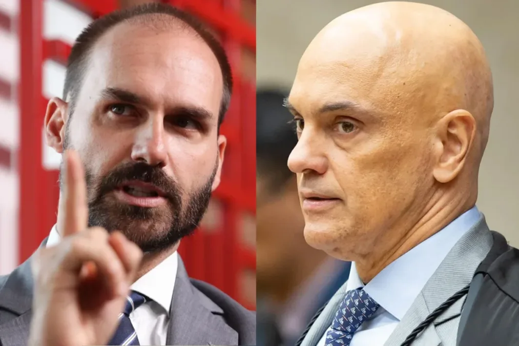 Após green card, Eduardo diz se sentir "seguro" dos "abusos" de Moraes