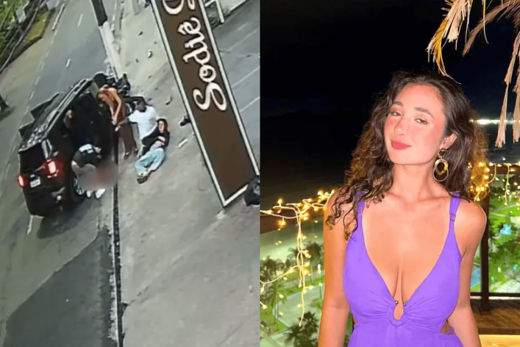Câmera flagrou acidente que matou nutricionista de 25 anos no Guarujá