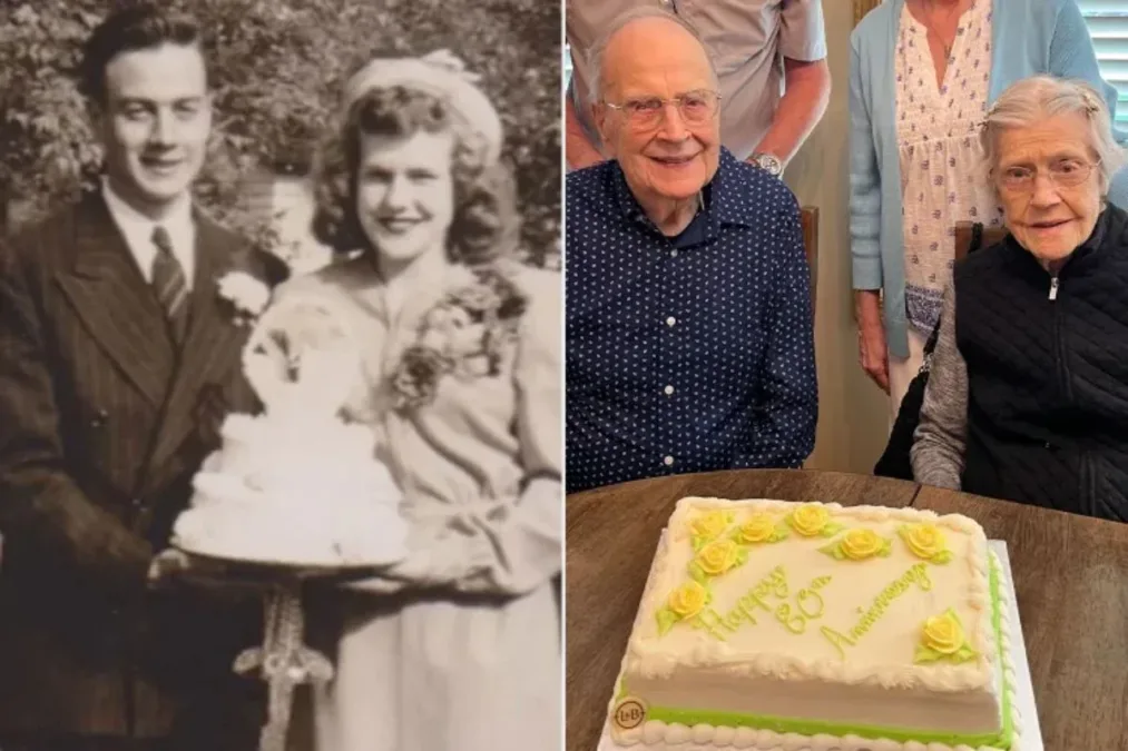 Casal de 99 anos celebra bodas de carvalho após 80 anos de união