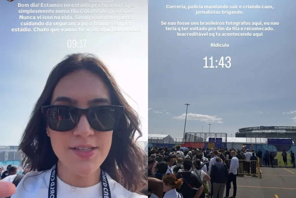 Copa: repórteres denunciam "caos" na entrada do estádio para a final