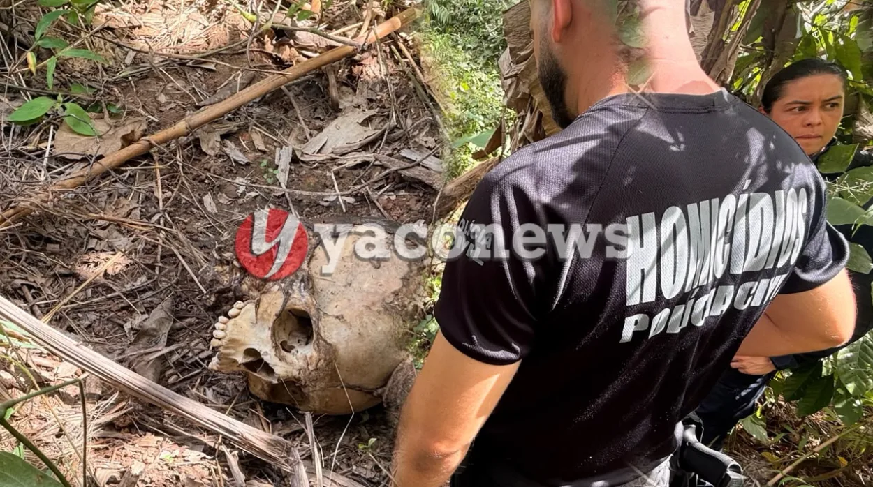 Crânio encontrado em Rio Branco