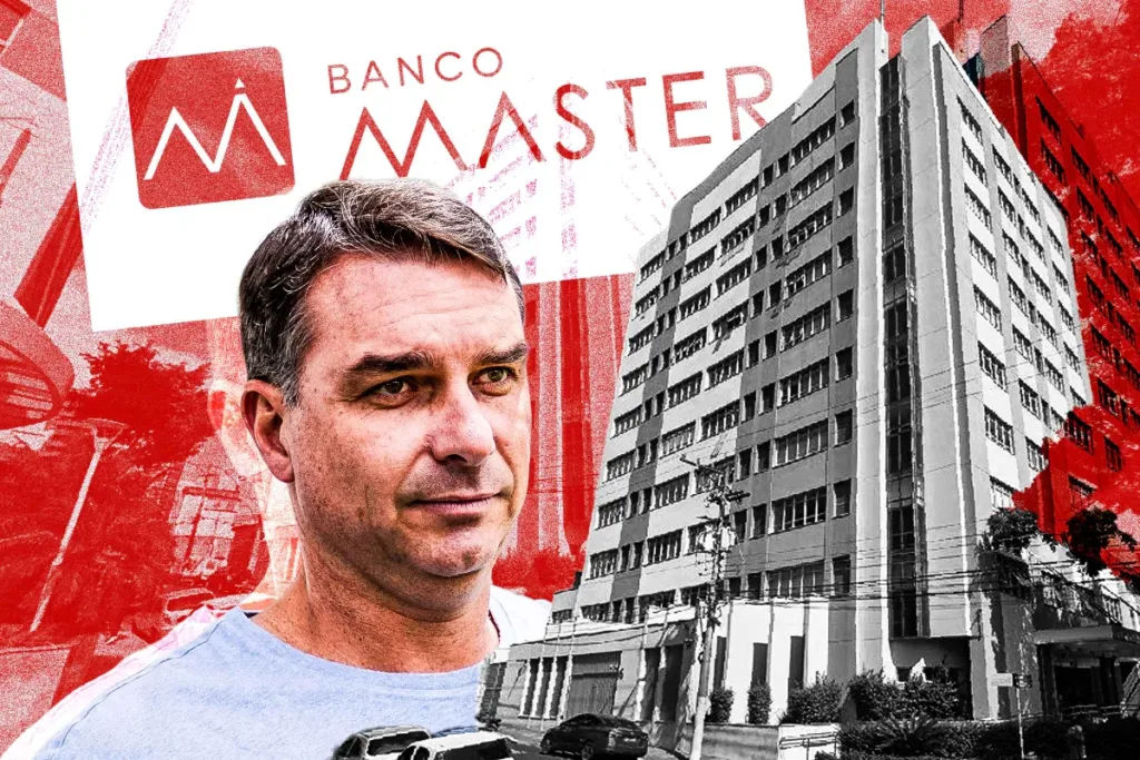 Flávio Bolsonaro e investigação sobre notas fiscais relacionadas ao Banco Master.
