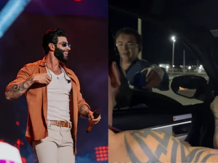 Nem o Embaixador escapa! Gusttavo Lima é parado em blitz e parabeniza PRF