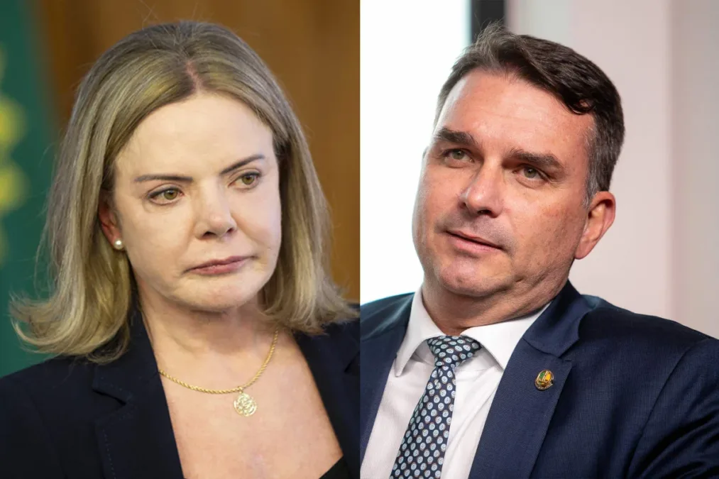 Gleisi rebate crítica de Flávio Bolsonaro à Maria da Penha: "Ignorante"