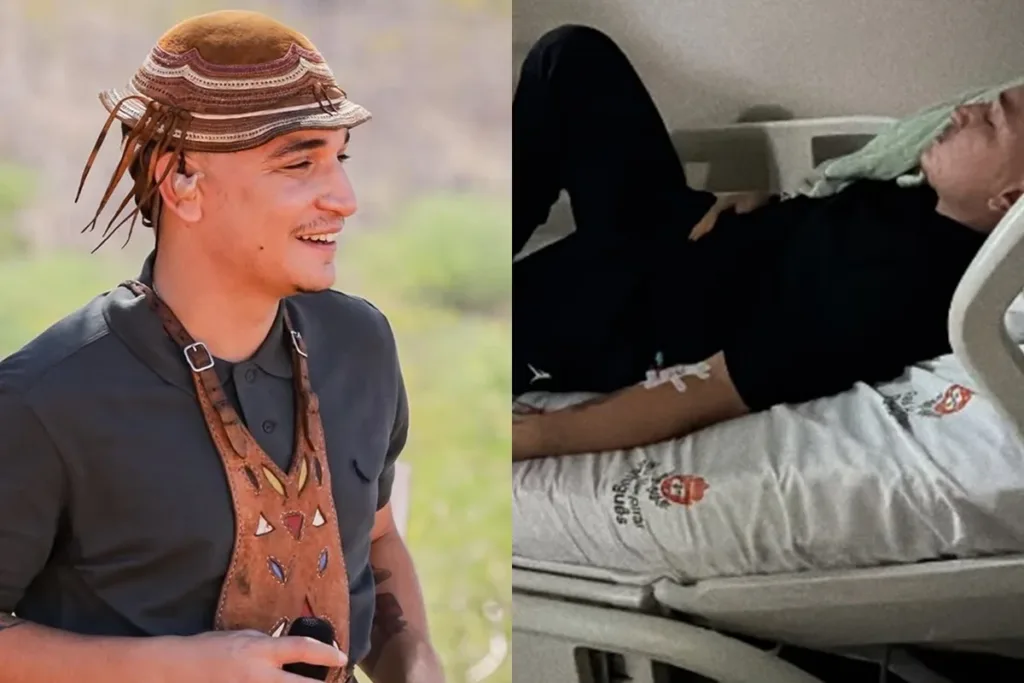 João Gomes é levado ao hospital e esposa desabafa: "Está mal demais"