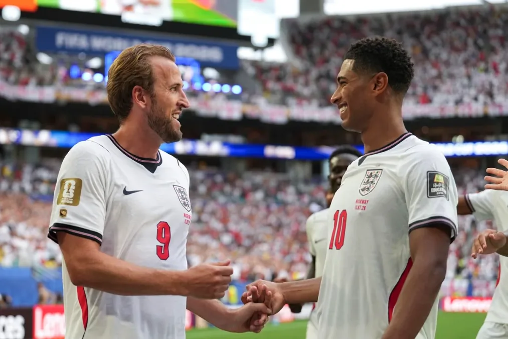Kane e Bellingham marcaram 12 dos 13 gols da Inglaterra nesta Copa