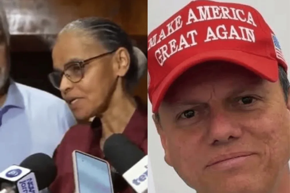 Marina provoca Tarcísio sobre uso de boné de Trump: "Por que botou?"