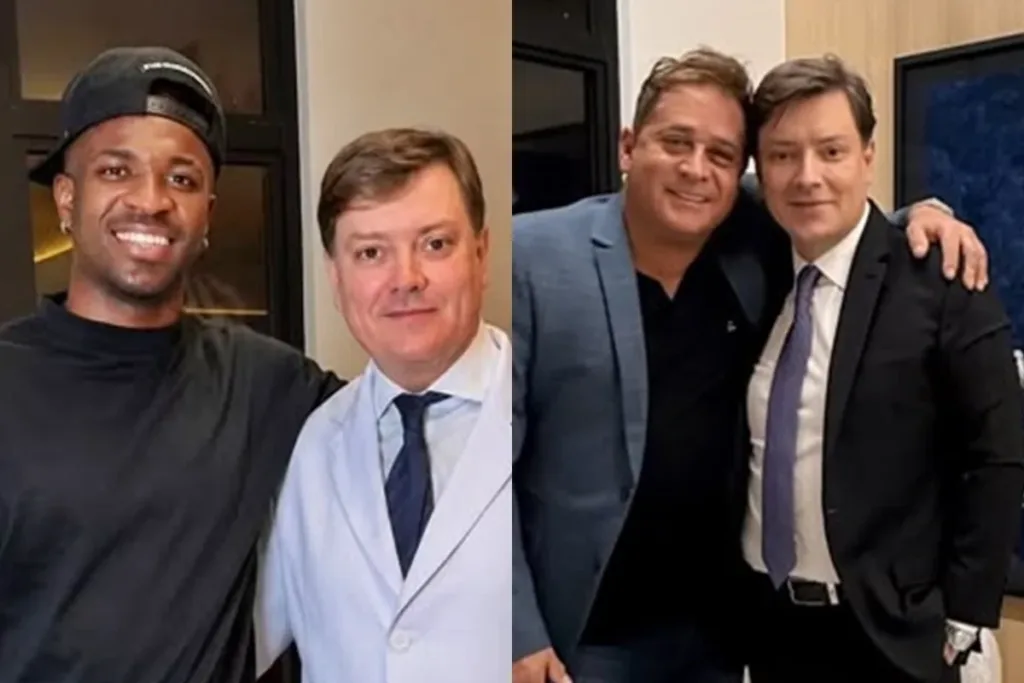 Médico que fez harmonização de Vini Jr. já atendeu Leonardo