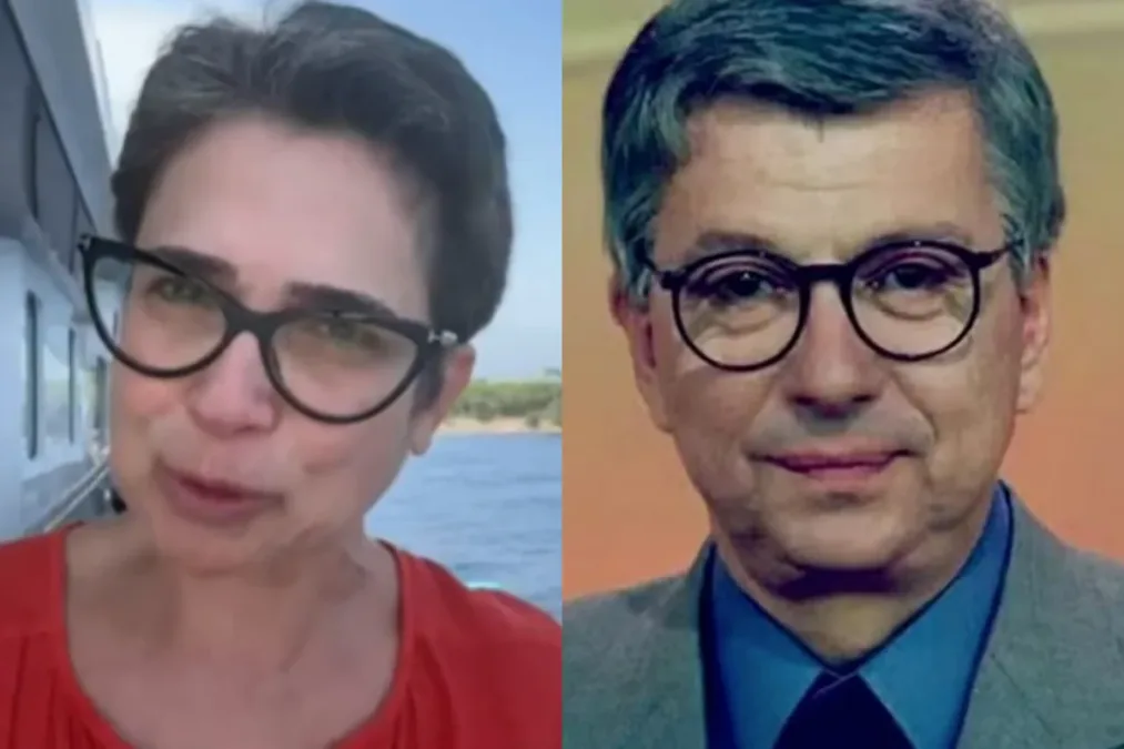 Sandra Annenberg chora ao se despedir de Renato Machado