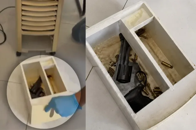 Suspeito de matar casal em condomínio escondia arma em ar-condicionado