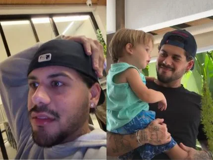 Zé Felipe rebate críticas após brincadeira de duplo sentido com o filho de 1 ano