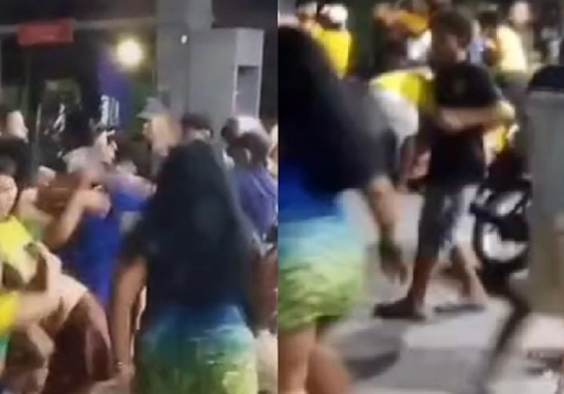 Briga generalizada após jogo do Brasil transforma posto de gasolina em cenário de confusão em Coari
