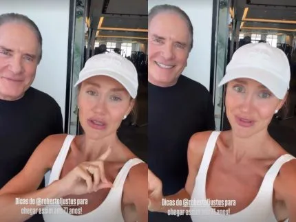 Ana Paula Siebert elogia físico de Roberto Justus aos 71 anos e afirma: “Tem um coxão”