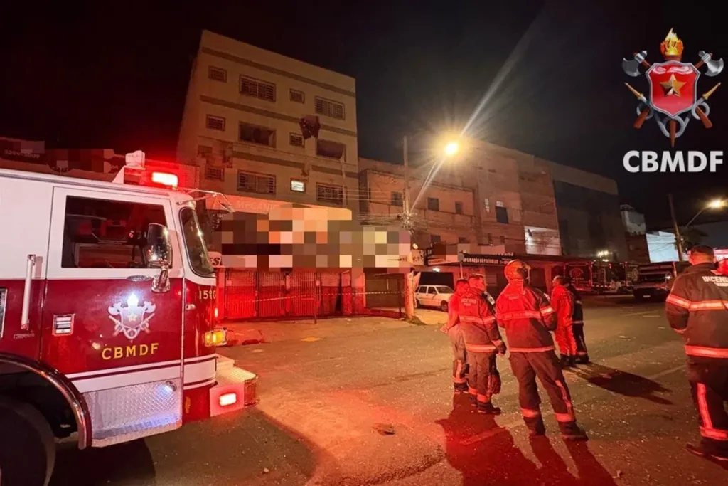 Vazamento de gás provoca explosão e deixa 2 feridos no DF