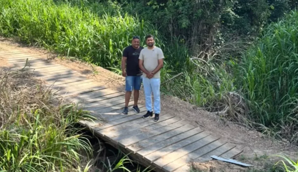 Vereador Real acompanha reabertura do Ramal da Frauzina e vistoria ponte na zona rural
