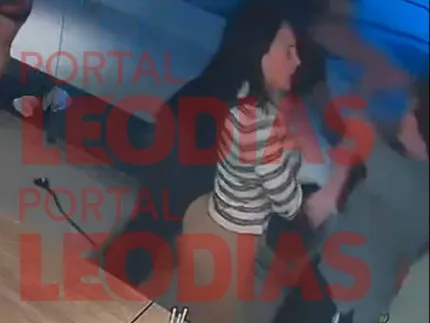 Vídeo inédito mostra Aline Mineiro confrontando jovem e namorado partindo para agressão