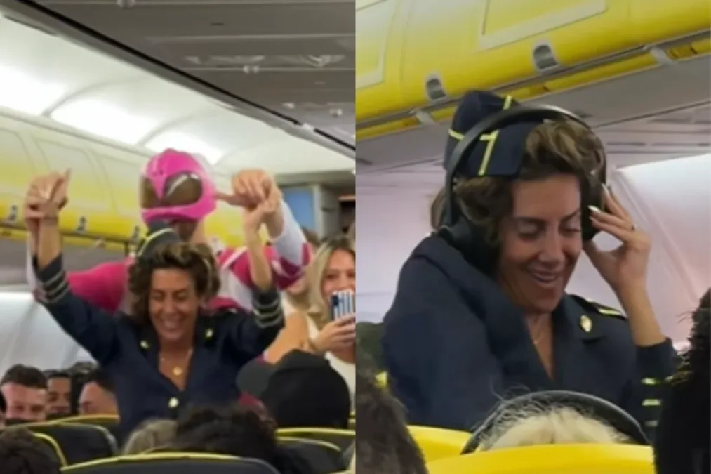 Vídeo: noiva é criticada após transformar voo em despedida de solteira