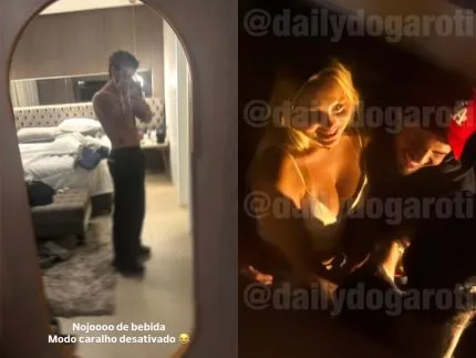 Após flagra com influenciadora, Zé Felipe aparece sem camisa e revela ressaca