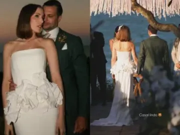 Fabi Justus renova votos com marido em cerimônia luxuosa e emocionante na Bahia